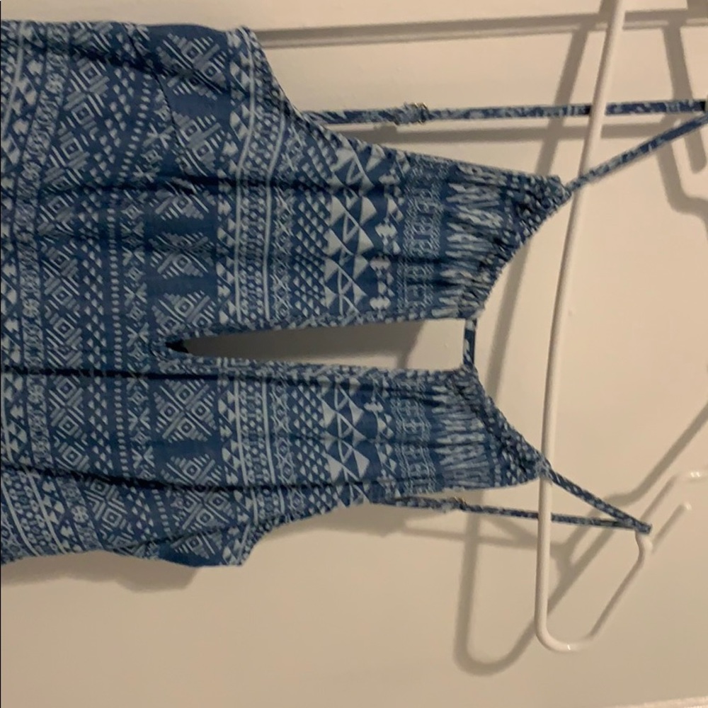 Blue jumpsuit